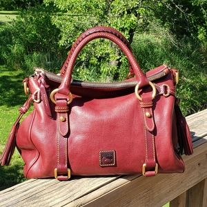 Dooney Small Florentine satchel Bordeaux